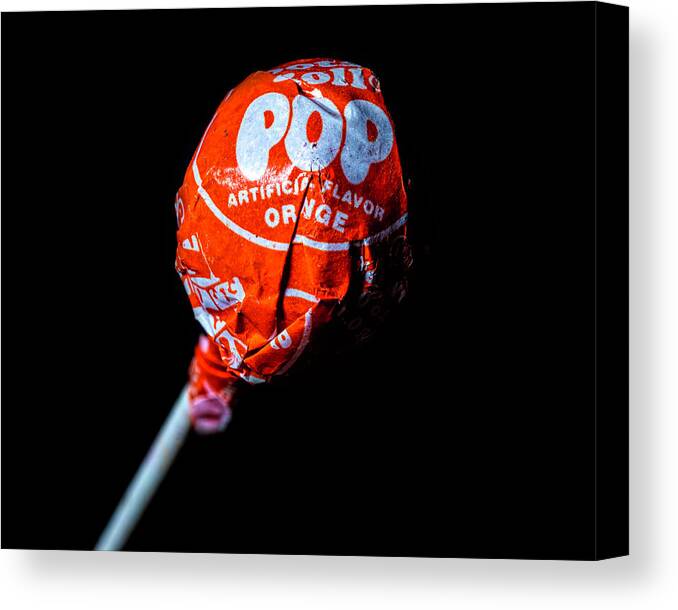  Pop Canvas Print featuring the photograph Tootsie Roll Pop 4 by James Sage