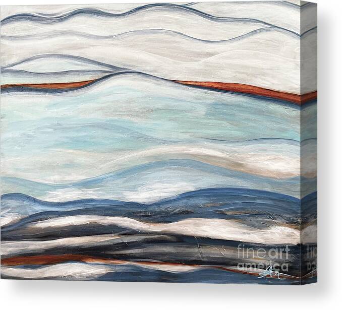 Water Canvas Print featuring the painting Tranquil by Pamela Schwartz