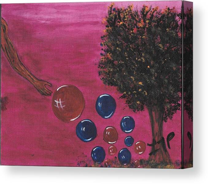 Trees Canvas Print featuring the painting Tree of Life by Esoteric Gardens KN