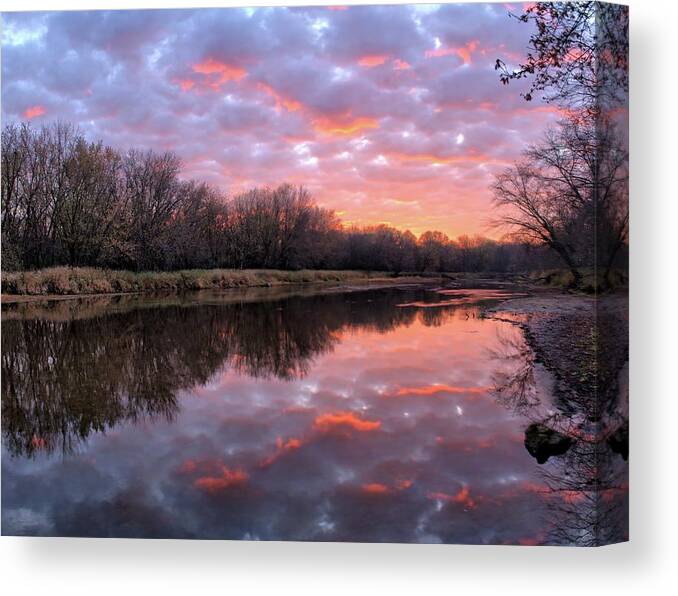 Pond Canvas Print featuring the photograph West Fork Dawn IV 2023 by Bonfire Photography