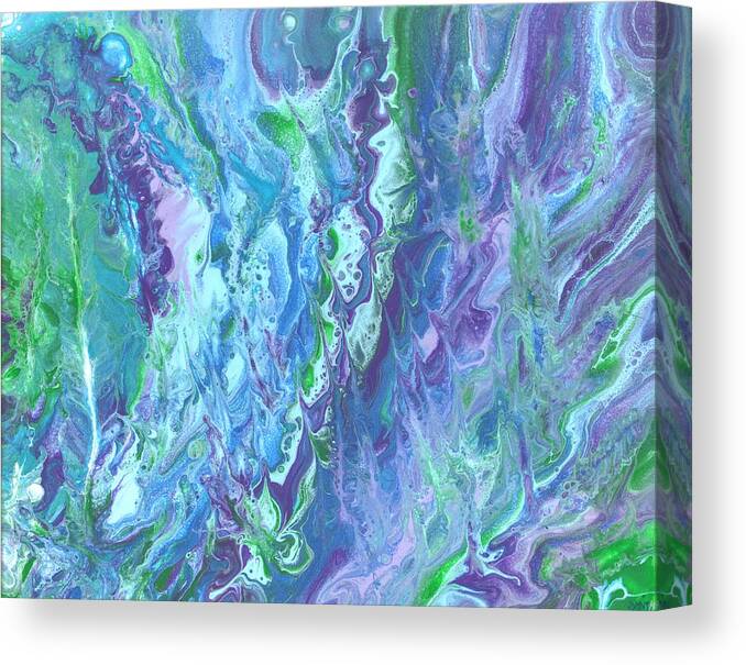 Chaos Canvas Print featuring the painting When Chaos Arises by Angie Kegebein