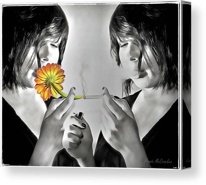 Daisy Canvas Print featuring the photograph You Choose by Pennie McCracken