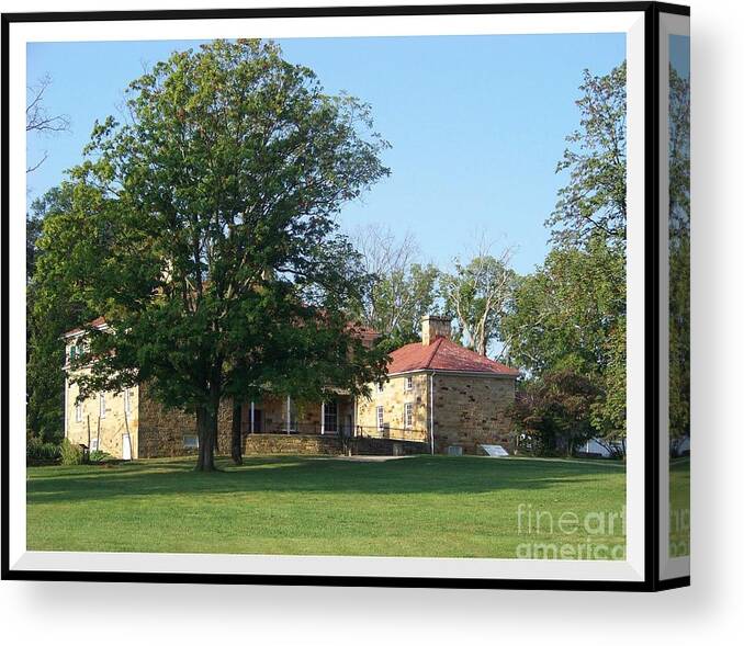 Adena Canvas Print featuring the photograph Adena Mansion by Charles Robinson