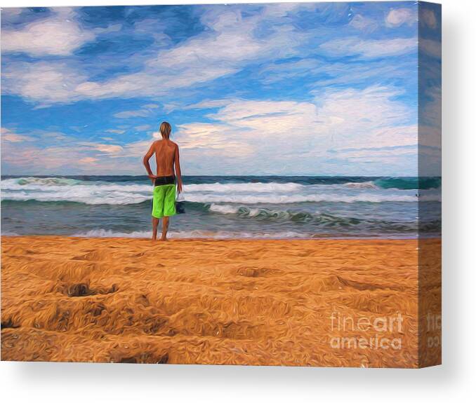 Surf Canvas Print featuring the photograph Anticipation #2 by Sheila Smart Fine Art Photography
