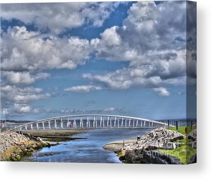 Bridge Canvas Print featuring the photograph Bridge #3 by Nina Ficur Feenan