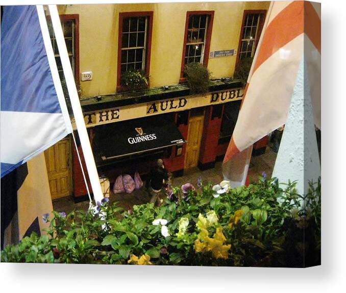 Dublin Canvas Print featuring the photograph Dublin Pub #1 by Tim Townsend