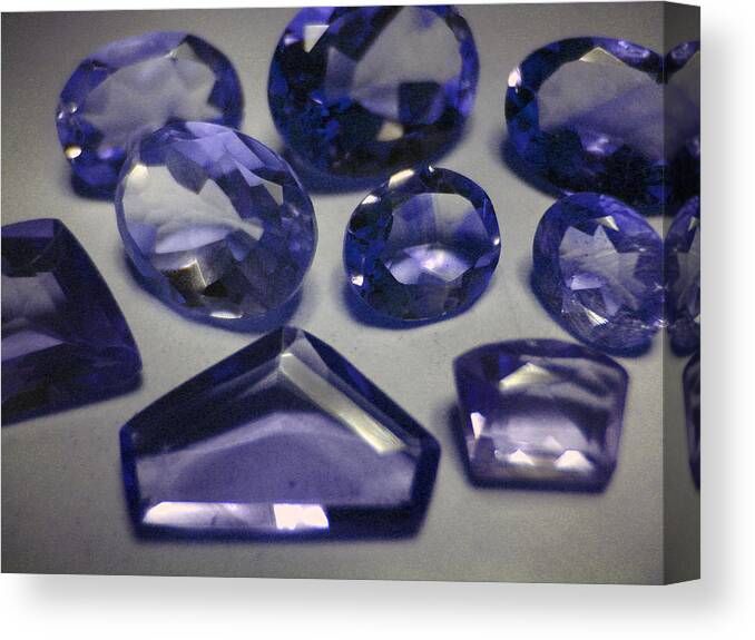 Faceted Gemstones Canvas Print featuring the photograph Faceted Gemstones #1 by Afive Collection