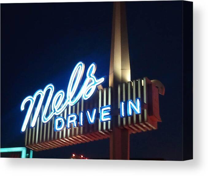 Mel's Canvas Print featuring the photograph Mel's #1 by Kathy Williams-Walkup