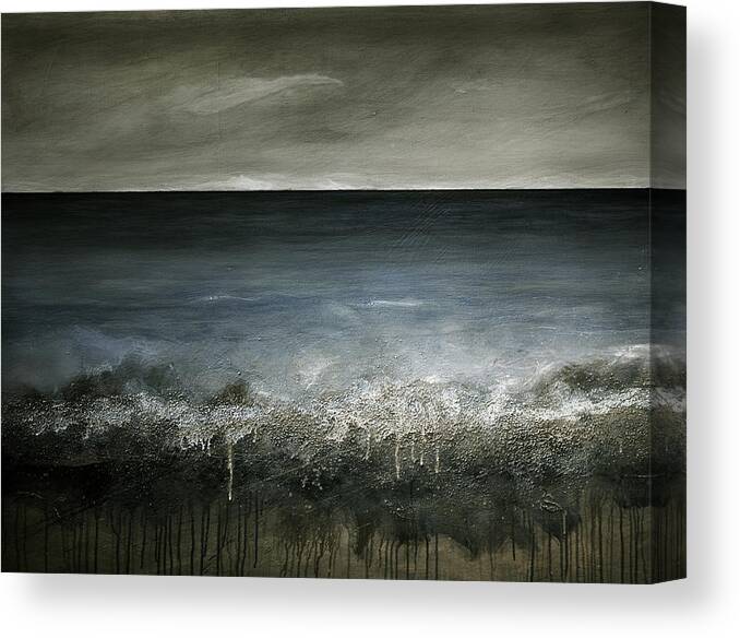 Sea Canvas Print featuring the painting Puget Sound by Michaelalonzo Kominsky