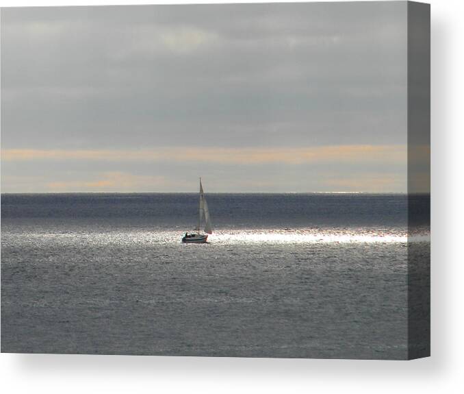 Sailing Canvas Print featuring the photograph Sailing #1 by Amanda Eberly