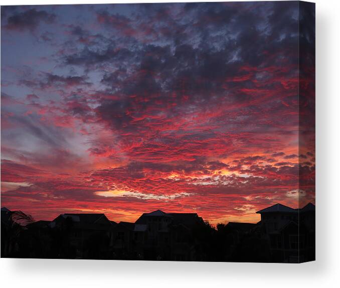 Sailors Canvas Print featuring the photograph Sailor's Delight Sky by Jean Macaluso