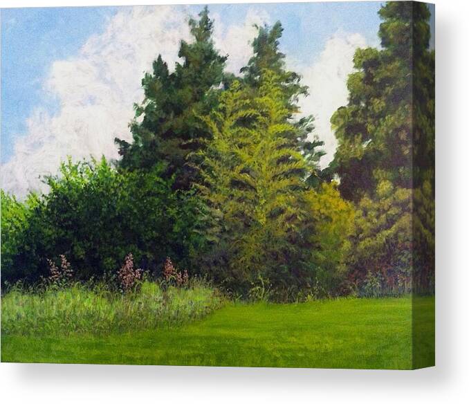 Trees Canvas Print featuring the painting Summer #1 by Jeanette Jarmon