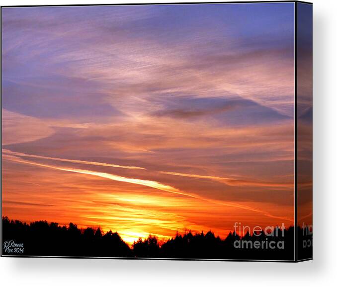 Sunset Canvas Print featuring the photograph Sunset by Rennae Christman