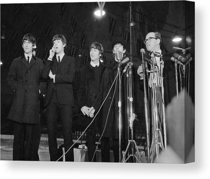 1964 Canvas Print featuring the photograph The Beatles, 1964 #12 by Granger