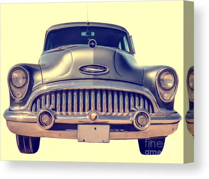 50s Canvas Print featuring the photograph 1953 Buick Roadmaster by Edward Fielding