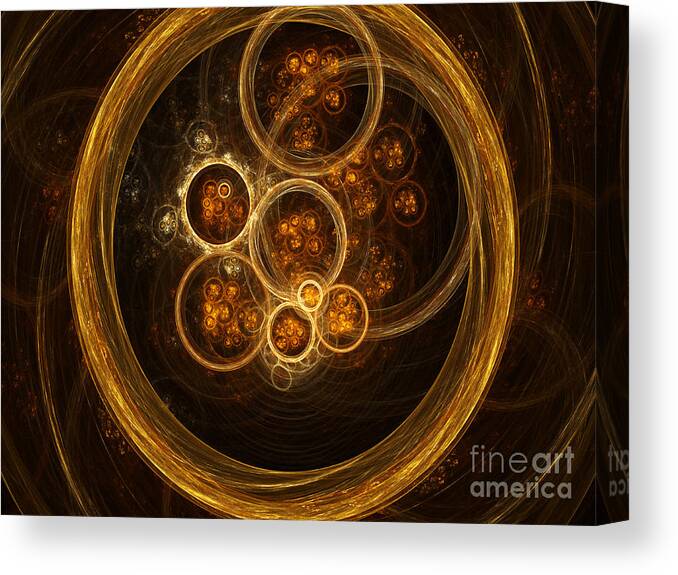 Science Canvas Print featuring the photograph Fractal Flames #3 by Scott Camazine