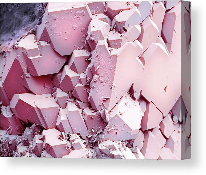 Nobody Canvas Print featuring the photograph Quartz Crystals #2 by Science Photo Library