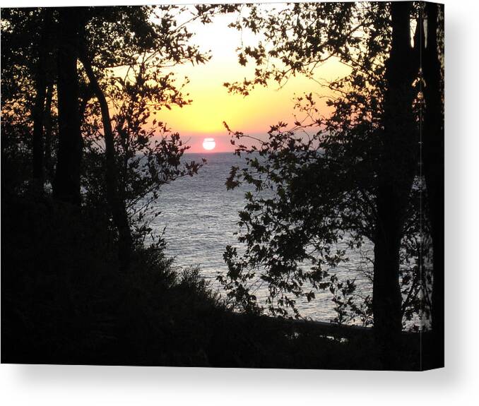 Sunset Canvas Print featuring the photograph Sunset in Samothraki #2 by Panos Spiliadis