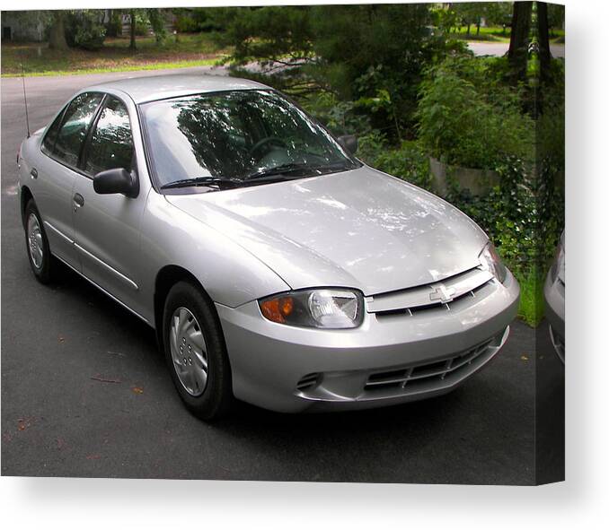 2003 Chevy Cavalier Passager Side Canvas Print featuring the photograph 2003 Chevy Cavalier Passager Side Front by Chris W Photography AKA Christian Wilson