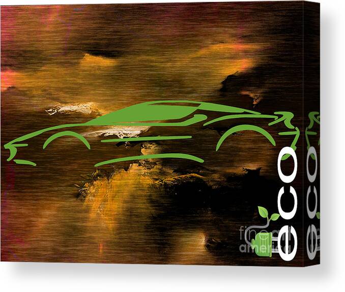 Eco Canvas Print featuring the mixed media Eco Collection #2 by Marvin Blaine