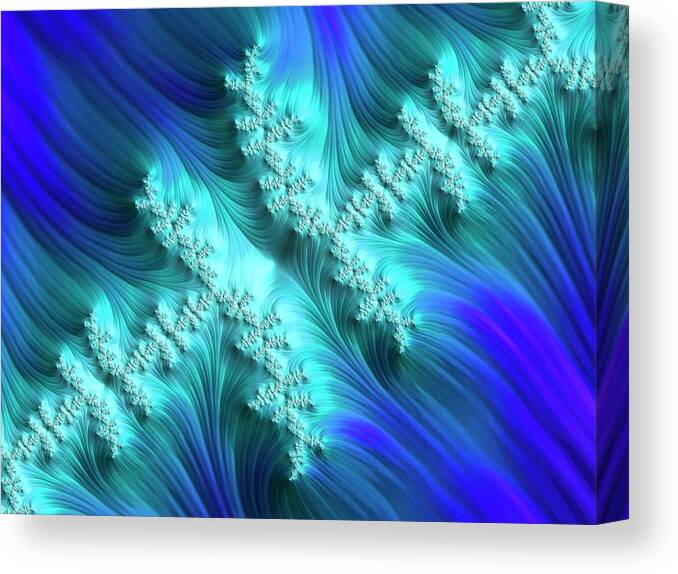 Artwork Canvas Print featuring the photograph Julia Fractal #5 by Alfred Pasieka