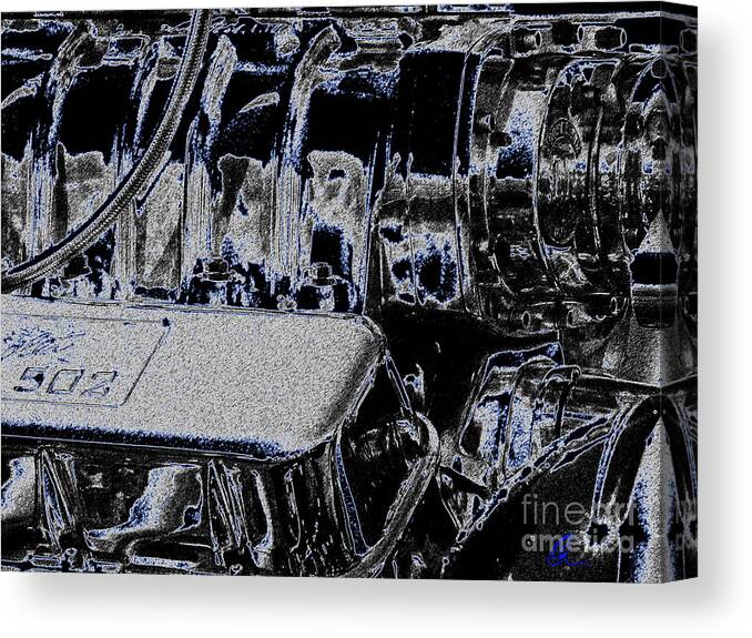 Chevy Canvas Print featuring the digital art 502 by Chris Thomas