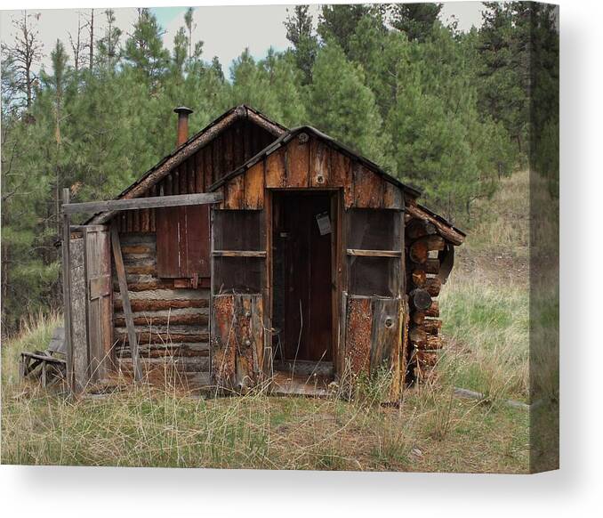 House Canvas Print featuring the photograph Old and Abandoned #7 by Yvette Pichette