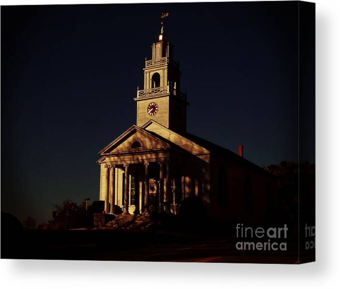 Architecture Canvas Print featuring the photograph A Beacon In The Night by Marcia Lee Jones