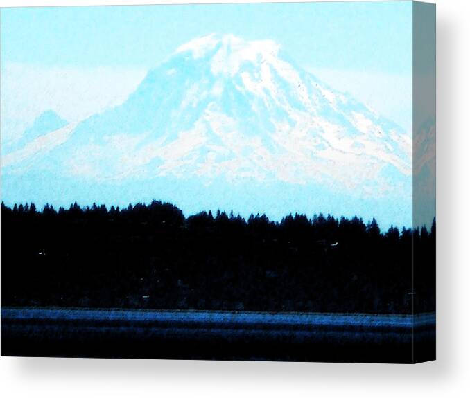 Mount Rainier Canvas Print featuring the photograph Above It All by David Trotter