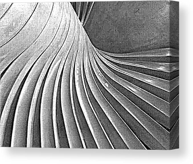 Abstract Canvas Print featuring the photograph Abstract - Spiral Grain by Richard Reeve