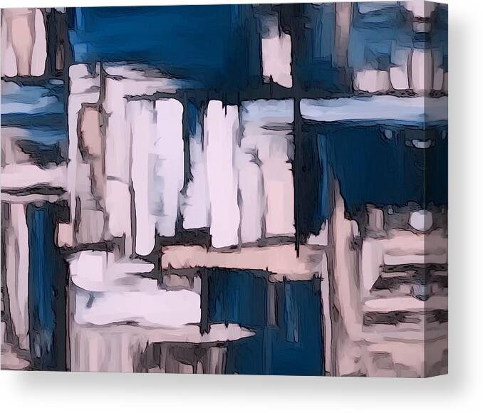 Chaos Canvas Print featuring the digital art Abstract Interpretation by Jeff Iverson