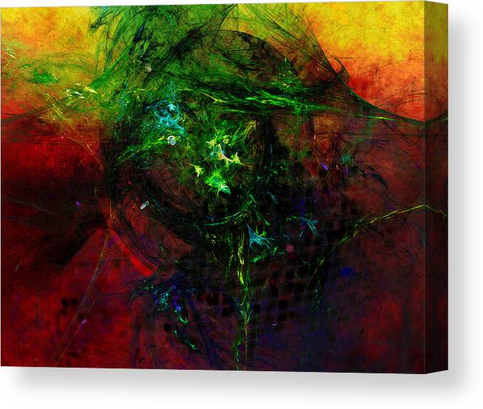 Chaos Canvas Print featuring the digital art Adaptive Resonance Theory by Jeff Iverson