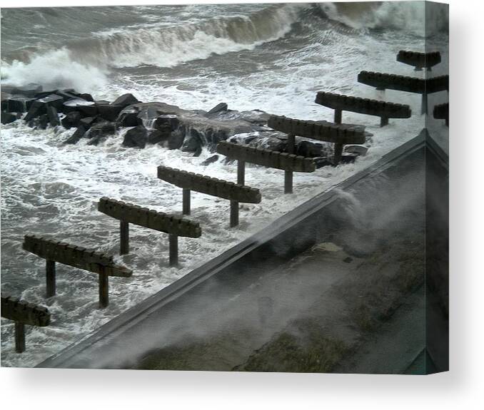 Atlantic City Canvas Print featuring the photograph After Storm Sandy by Joan Reese