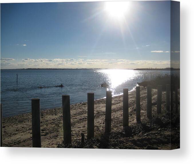 Water Canvas Print featuring the photograph Afternoon On The Bay by Melissa McCrann