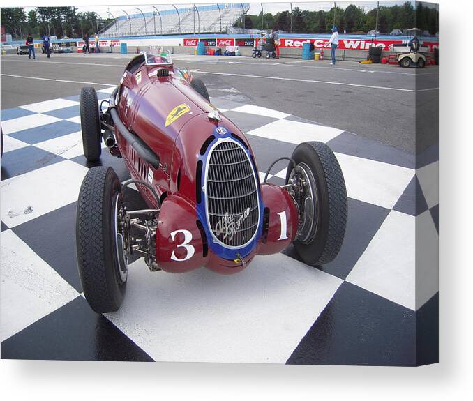 1935 Alfa Romeo Tipo C 8c-35 Canvas Print featuring the photograph Alfa Romeo 1935 Grand Prix Race Car by Don Struke