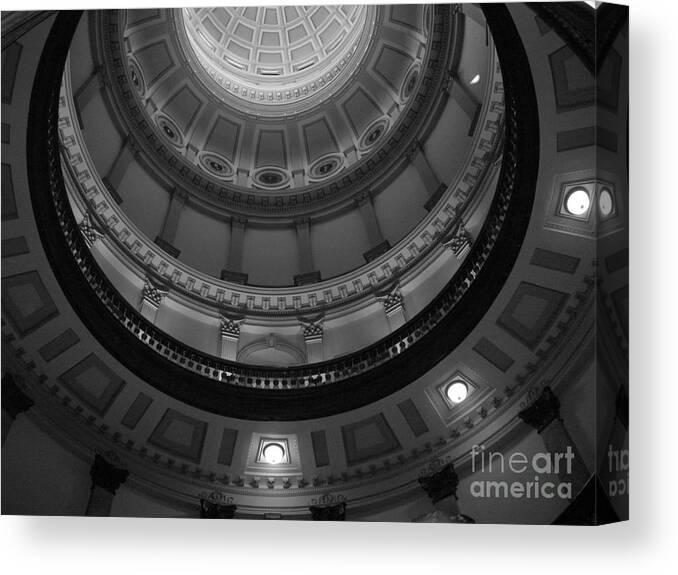 Architecture Canvas Print featuring the photograph Always Look Up by Barbara Bardzik