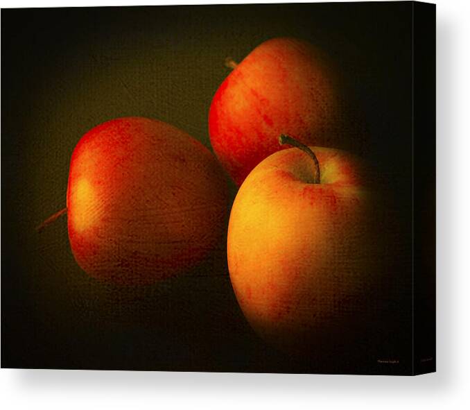 Kitchen Canvas Print featuring the photograph Ambrosia Apples by Theresa Tahara