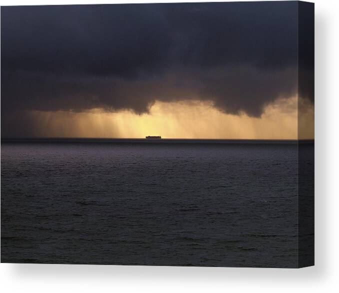 Los Angeles Harbor Canvas Print featuring the photograph Any Port in a Storm by Joe Schofield