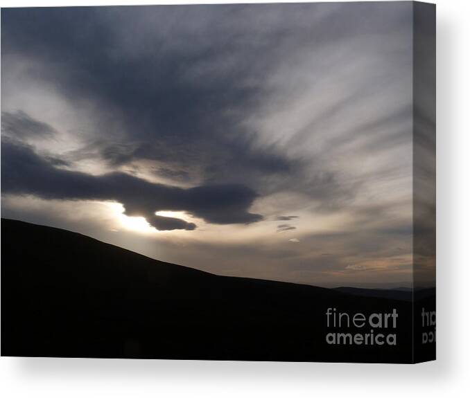 Weather Canvas Print featuring the photograph Clouds - Weather Change by Phil Banks