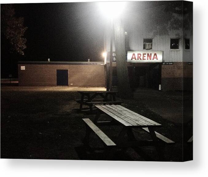 Scary Canvas Print featuring the photograph Arena by Kreddible Trout