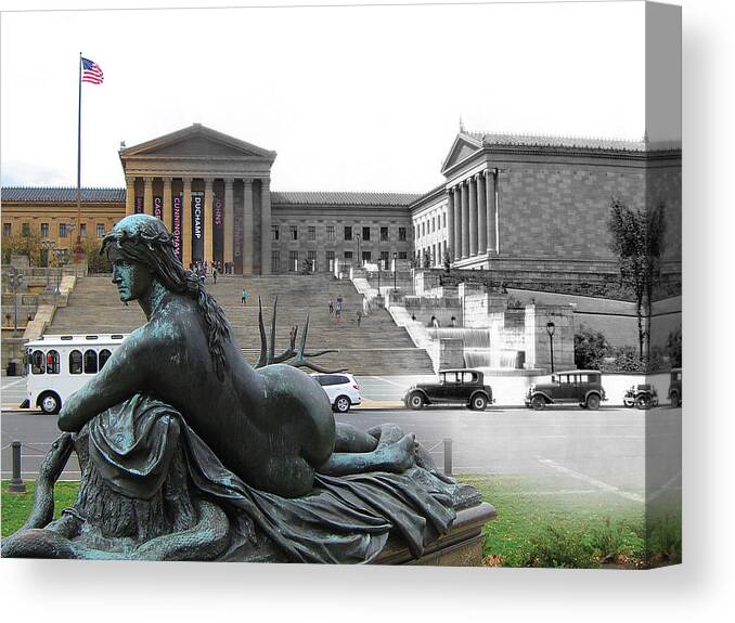 Philadelphia Canvas Print featuring the photograph Art Museum by Eric Nagy