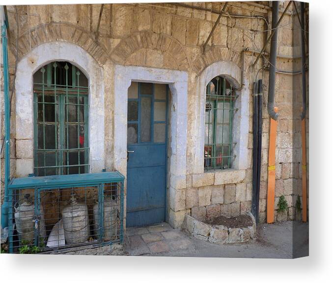 Doors Canvas Print featuring the photograph As time goes by by Rita Adams