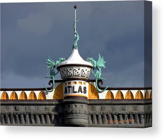 Architecture Canvas Print featuring the photograph Atlas Building by Kae Cheatham