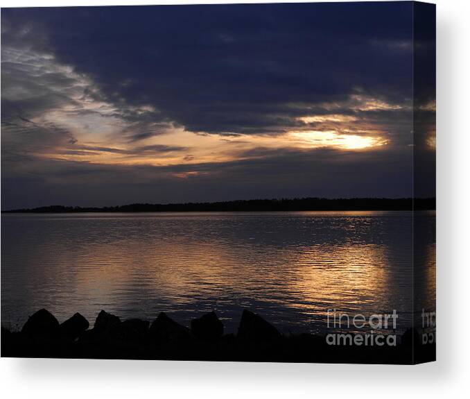 Reflections Canvas Print featuring the photograph Bay Reflections by Gallery Of Hope 