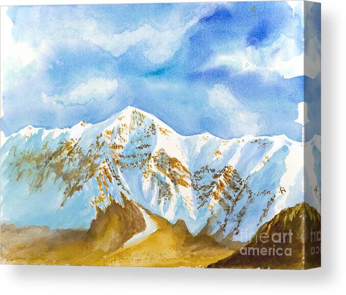 Mountains Canvas Print featuring the painting Ben Lomond by Walt Brodis