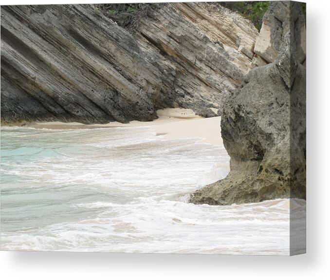 Bermuda Canvas Print featuring the photograph Bermuda Beach by Natalie Rotman Cote