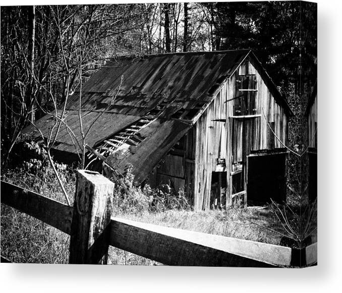 Barns Canvas Print featuring the photograph Better Days by Maureen Cunningham