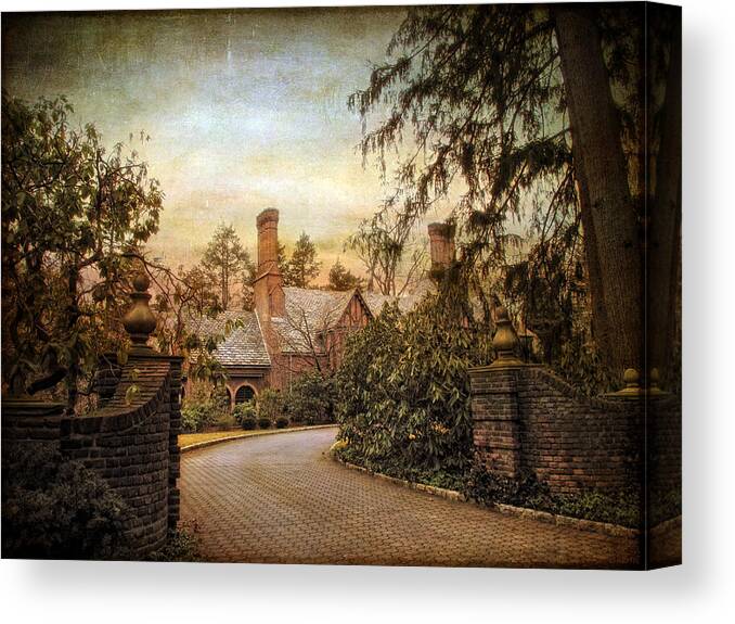 House Canvas Print featuring the photograph Beyond the Gates by Jessica Jenney