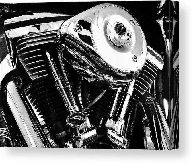 Motorcycle Canvas Print featuring the photograph Big V2 by David Manlove