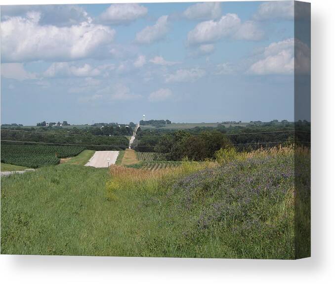 Blue Skies Canvas Print featuring the photograph Blue Skies by Caryl J Bohn